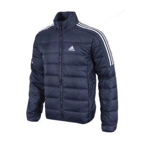 NEW Adidas Essentials Down Puffer Jacket Legend Ink Blue